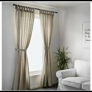 Ikea LENDA curtains- light beige